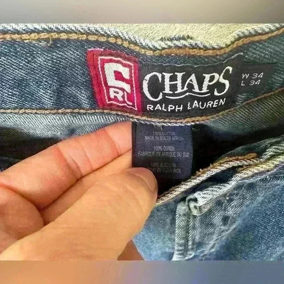 Chaps Ralph Lauren men’s jeans. Medium wash size 34/34 - Picture 5 of 6